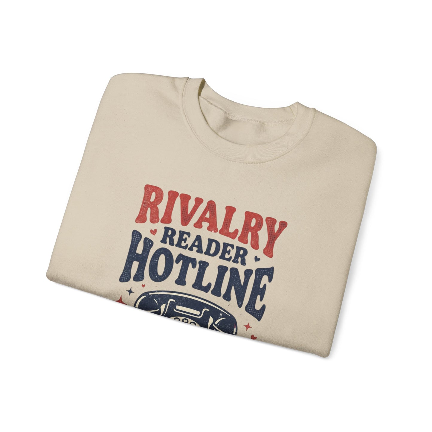 Rivalry Reader Hotline Sweatshirt, Hockey Romance Booktok Crewneck, Sports Romance Reader Pullover