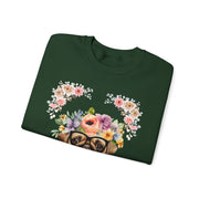 Geeky Goddess Pug Unisex Crewneck Sweatshirt