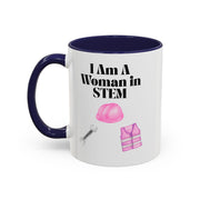 'I Am A Woman In STEM' Engineer Accent Coffee Mug