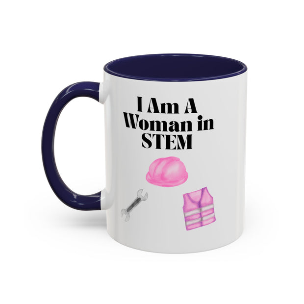 'I Am A Woman In STEM' Engineer Accent Coffee Mug