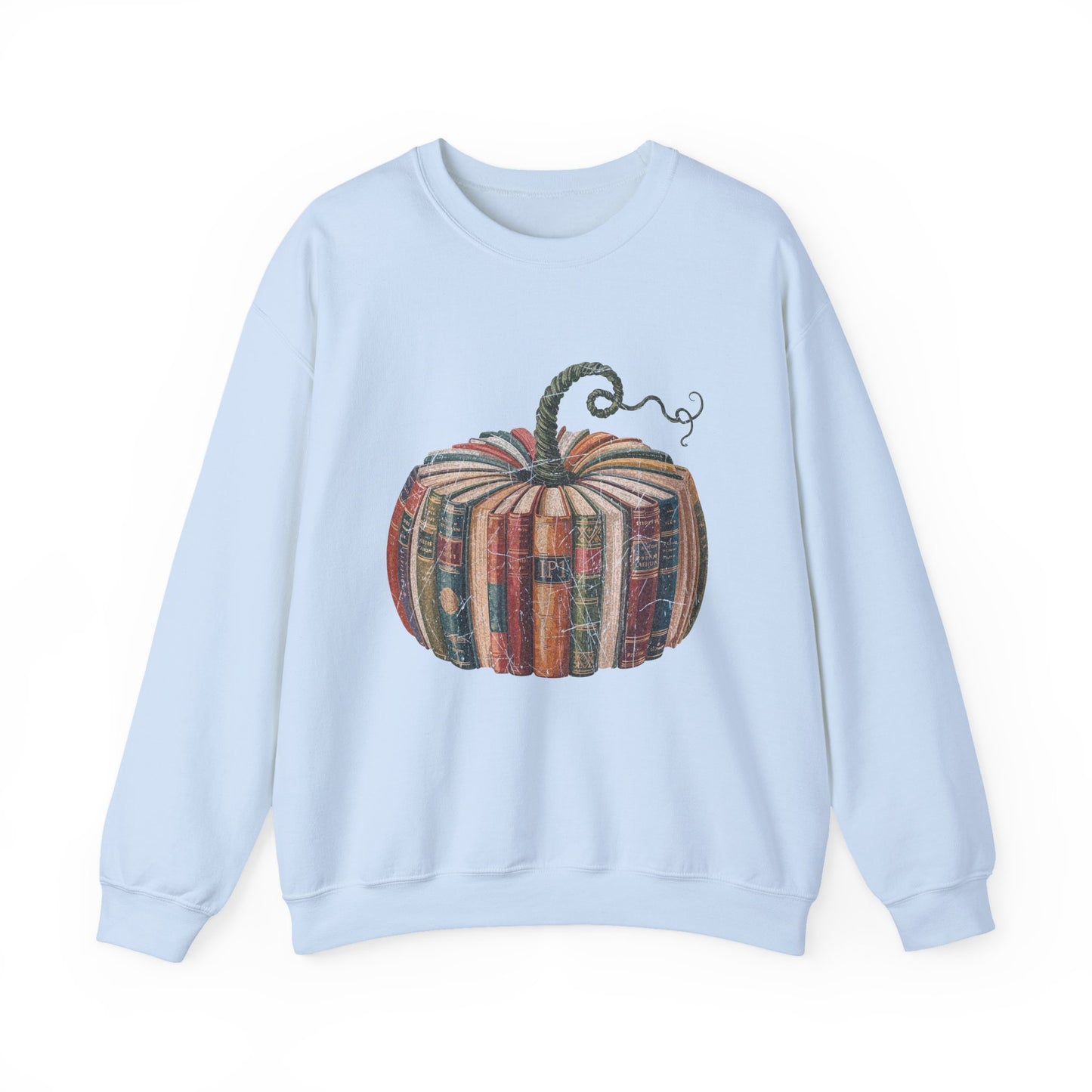 Patchwork Pumpkin Crewneck Sweatshirt | Fall Plaid Pumpkin Shirt