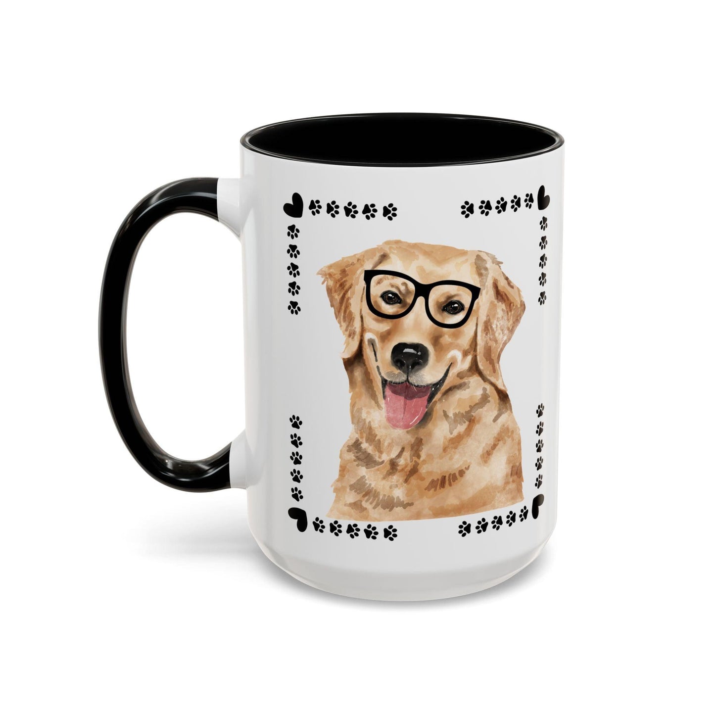 Geeky Good Golden Retriever Accent Coffee Mug