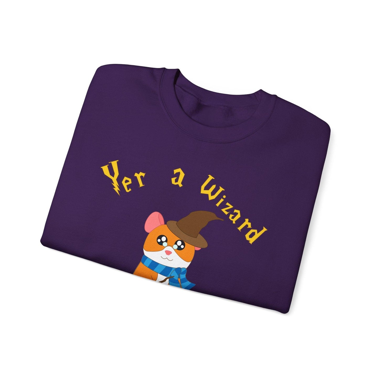 Hammy Wizard Hamster Sweatshirt | Cute Wizard Hamster Crewneck