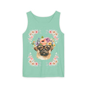 Geeky Goddess Pug Unisex Tank Top