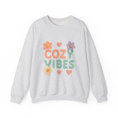 Cozy Vibes Sweatshirt - Perfect for Relaxing, Gifts, Spring Fashion, Casual Wear, Family Gatherings