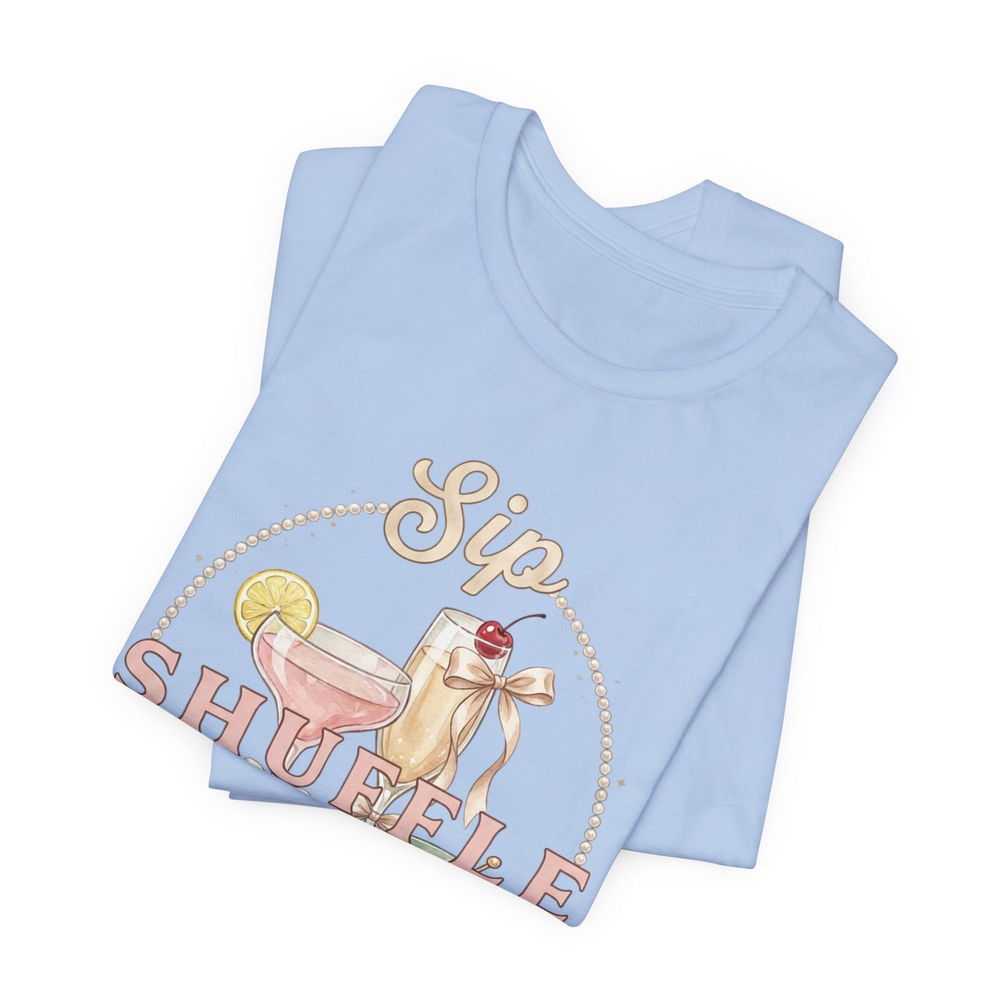 Sip Shuffle Repeat Shirt, Mahjong Social Club Tee, Pastel Girls Night Graphic Shirt, Mahjong Lover Gift