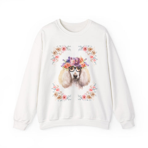 Geeky Goddess French Poodle Unisex Crewneck Sweatshirt