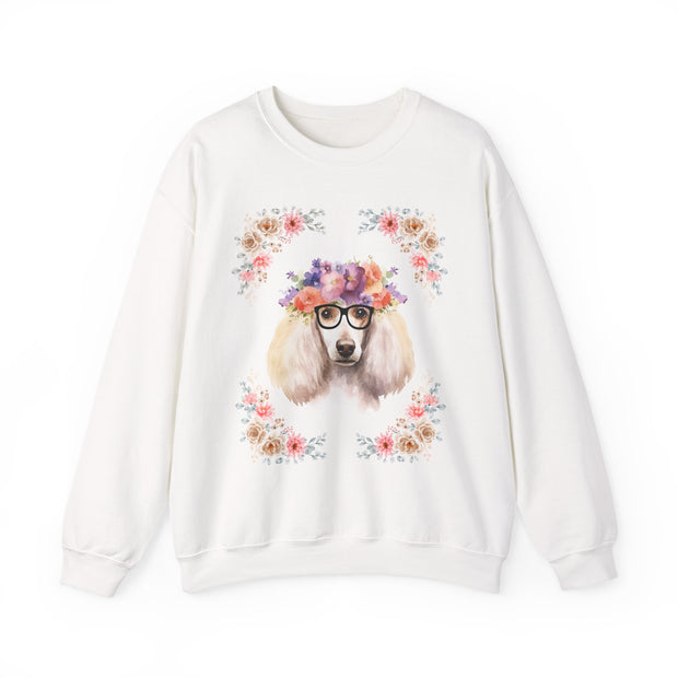 Geeky Goddess French Poodle Unisex Crewneck Sweatshirt