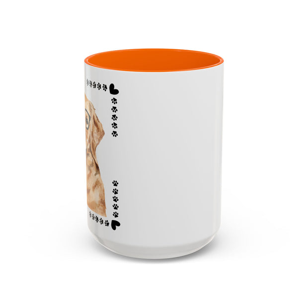 Geeky Good Golden Retriever Accent Coffee Mug