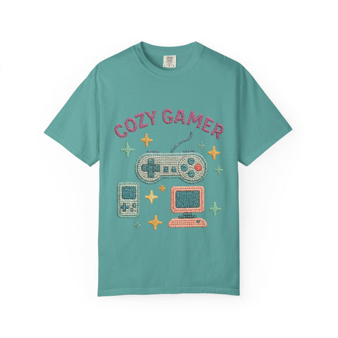 Cozy Gamer T-Shirt, Unisex Retro Gaming Tee, Video Game Lover Shirt, Perfect for Gamers, Gift for Birthdays and Holidays