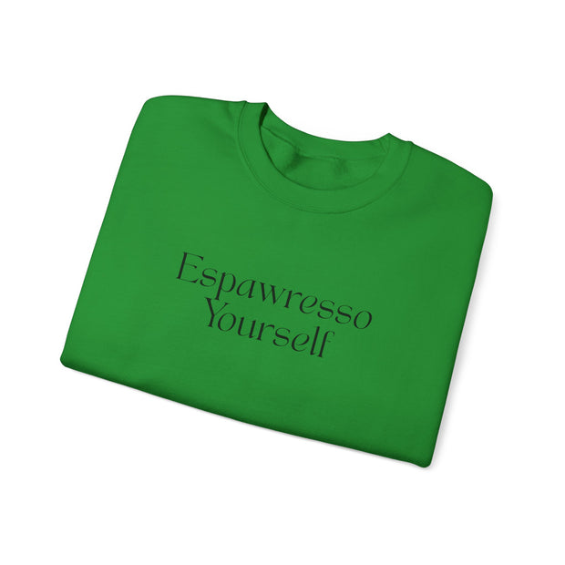 'Espawresso Yourself' Pug Crewneck Sweatshirt
