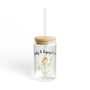 'Geeky & Engaged AF' Sipper Glass