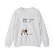 'Espawresso Yourself' Pug Crewneck Sweatshirt