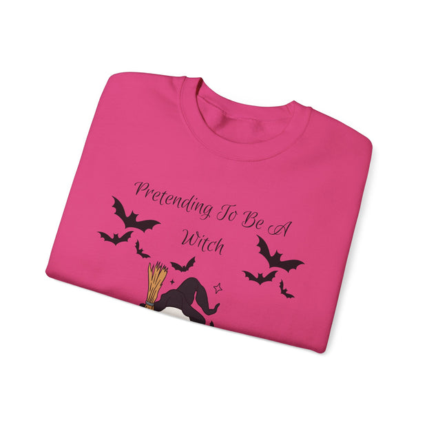'Pretending To Be A Witch' Unisex Crewneck Sweatshirt