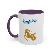 'Capricorn' Zodiac Accent Coffee Mug