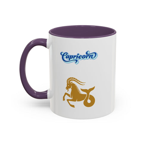 'Capricorn' Zodiac Accent Coffee Mug