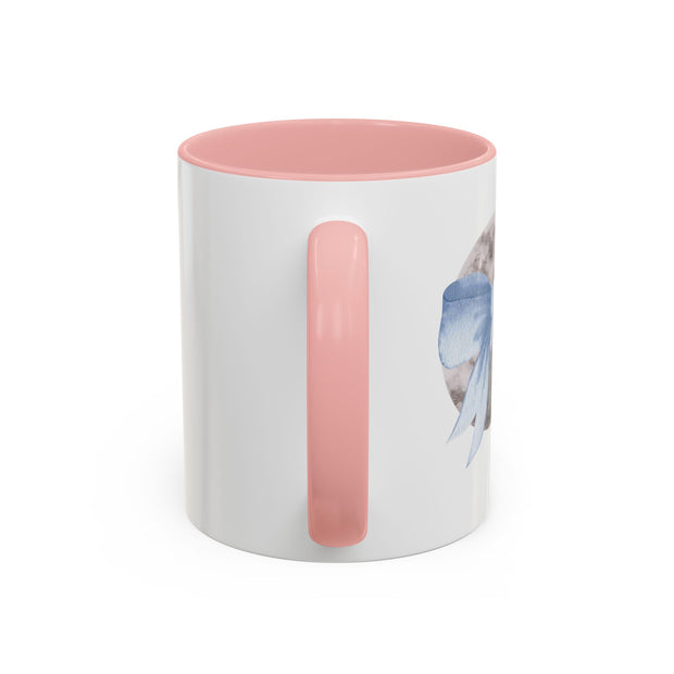 Moon Wrapped In A Bow Accent Coffee Mug