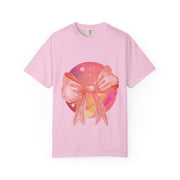 Pink/Yellow Planet Wrapped In Bow Unisex T-Shirt