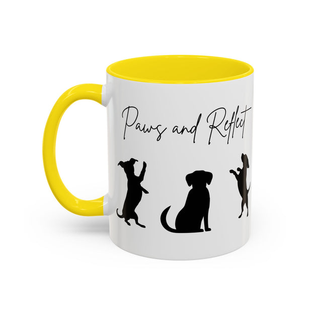 'Paws and Reflect' Dogs Accent Coffee Mug