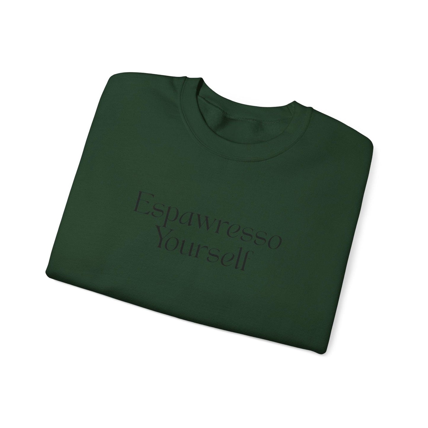 'Espawresso Yourself' French Bulldog Unisex Crewneck Sweatshirt