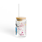 'Hi, Cutie!' Anime Girl Sipper Glass