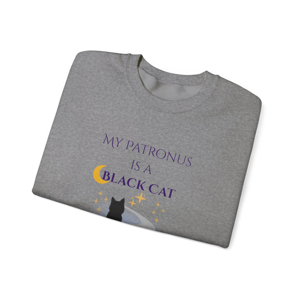 'My Patronus Is A Black Cat' Unisex Crewneck Sweatshirt