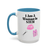 'I Am A Woman In STEM' Engineer Accent Coffee Mug