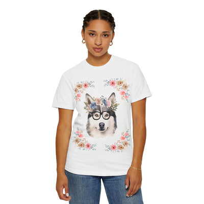 Geeky Goddess Siberian Husky Unisex T-Shirt