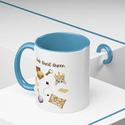 'Side Quest Queen' Accent Coffee Mug
