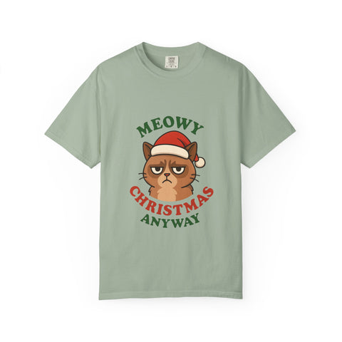 'Meowy Christmas Anyway' Unisex T-Shirt