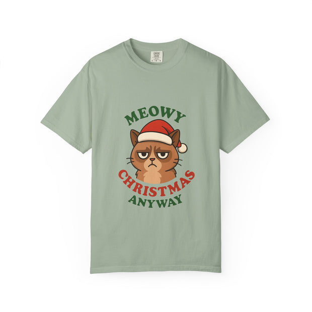 'Meowy Christmas Anyway' Unisex T-Shirt