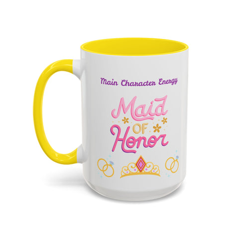 'Main Character Energy: Maid of Honor' Accent Coffee Mug