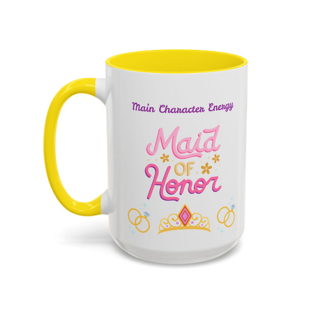 'Main Character Energy: Maid of Honor' Accent Coffee Mug