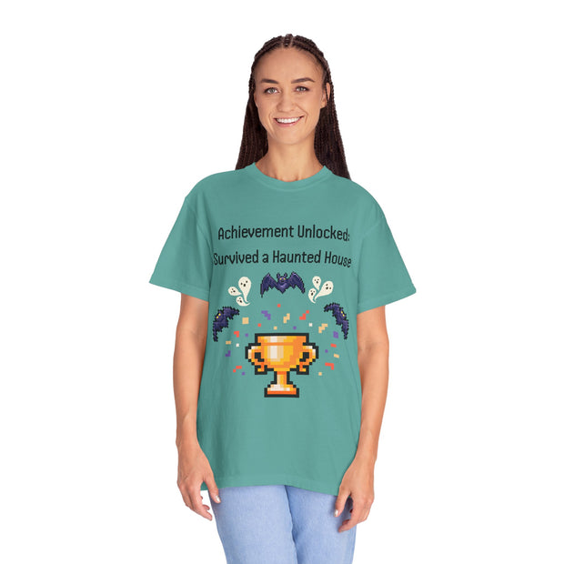 'Achievement Unlocked Haunted House' Unisex T-Shirt