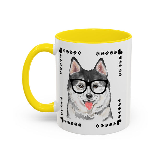 Geeky Good Siberian Husky Accent Coffee Mug