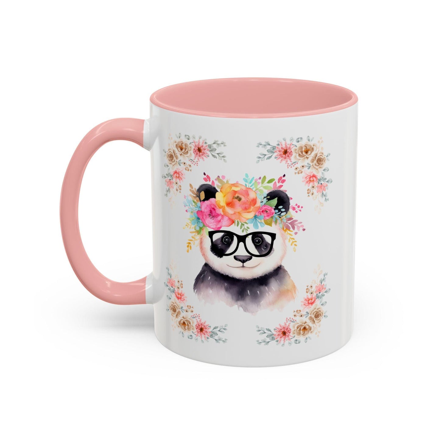Geeky Goddess Panda Accent Coffee Mug