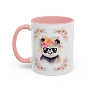 Geeky Goddess Panda Accent Coffee Mug