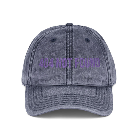 '404 NOT FOUND' Vintage Embroidered Cap