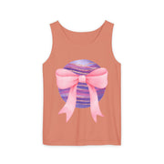 Pink/Purple Planet Wrapped In Bow Unisex Tank Top