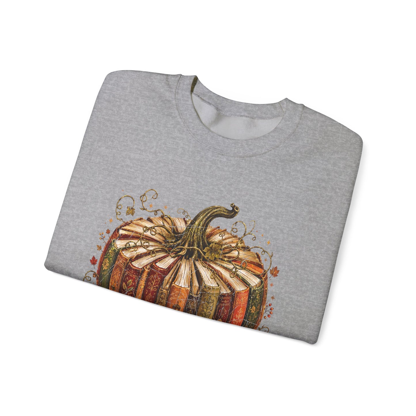 Autumn Patchwork Pumpkin crewneck sweatshirt | Fall Pumpkin Illustration