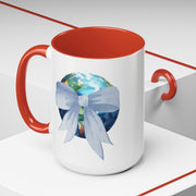 Earth Wrapped In A Bow Accent Coffee Mug
