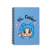 'Hi Cutie!' Anime Girl Spiral Notebook