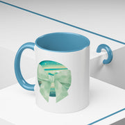 Green Planet Wrapped In A Bow Accent Coffee Mug