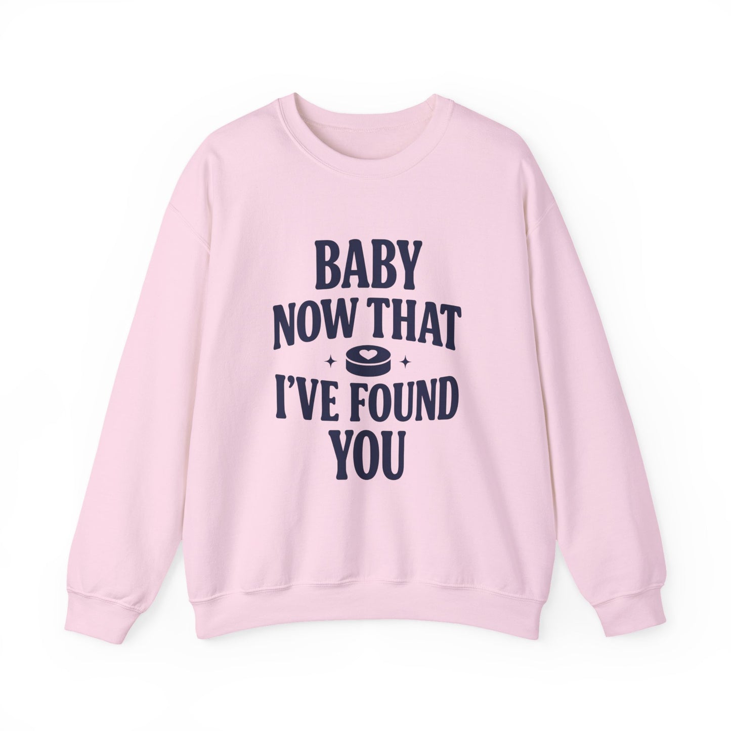 Baby Now That I've Found You Hockey Romance Sweatshirt, Hockey Romance Reader Crewneck, Booktok Sports Romance Gift