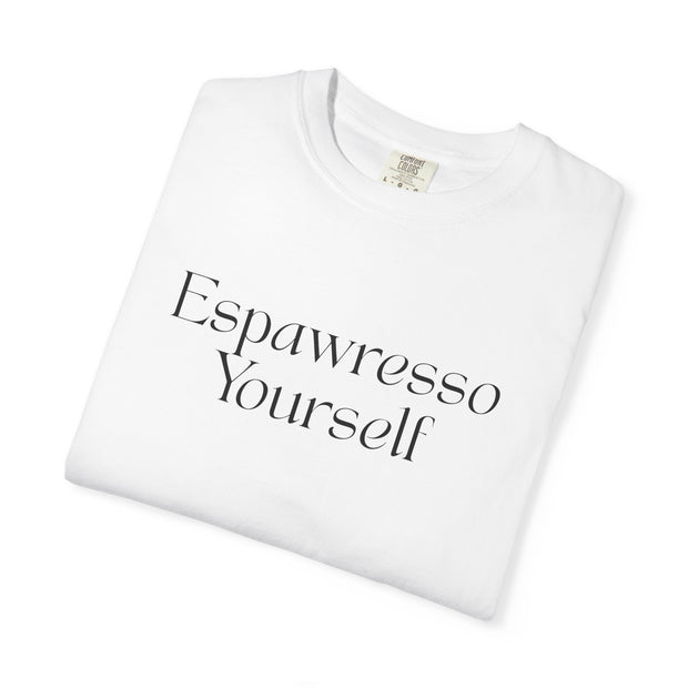 'Espawresso Yourself' Golden Retriever Unisex T-Shirt
