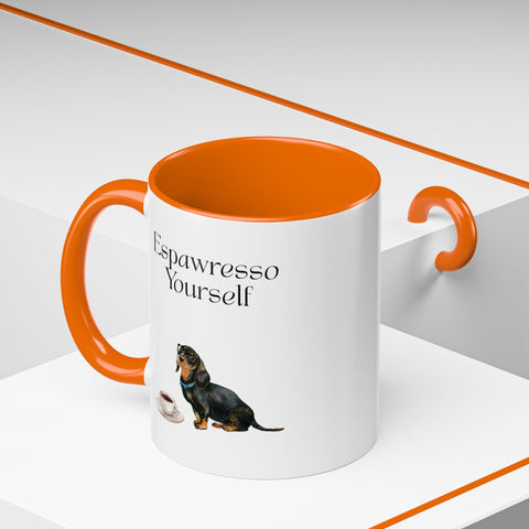 'Espawresso Yourself' Dachshund Accent Coffee Mug