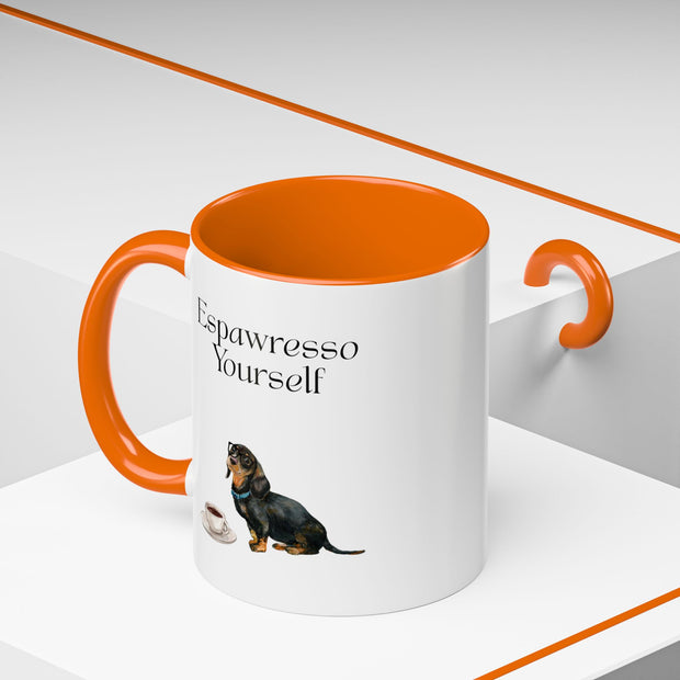 'Espawresso Yourself' Dachshund Accent Coffee Mug