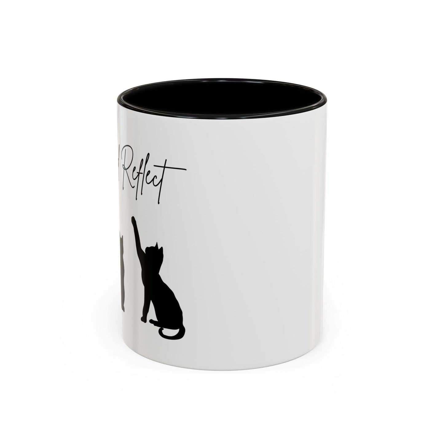 'Paws and Reflect' Cats Accent Coffee Mug