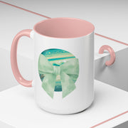 Green Planet Wrapped In A Bow Accent Coffee Mug
