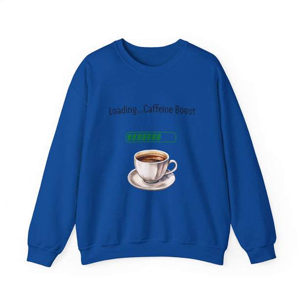 'Loading...Caffeine Boost' Unisex Crewneck Sweatshirt